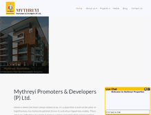 Tablet Screenshot of mythreyiproperties.com